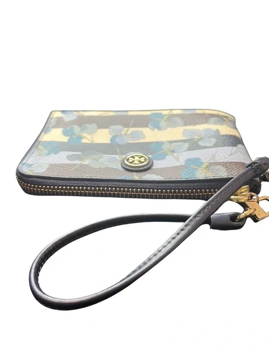 Tory Burch Kerrington Leather Floral Print Wristlet - Picture 5 of 11